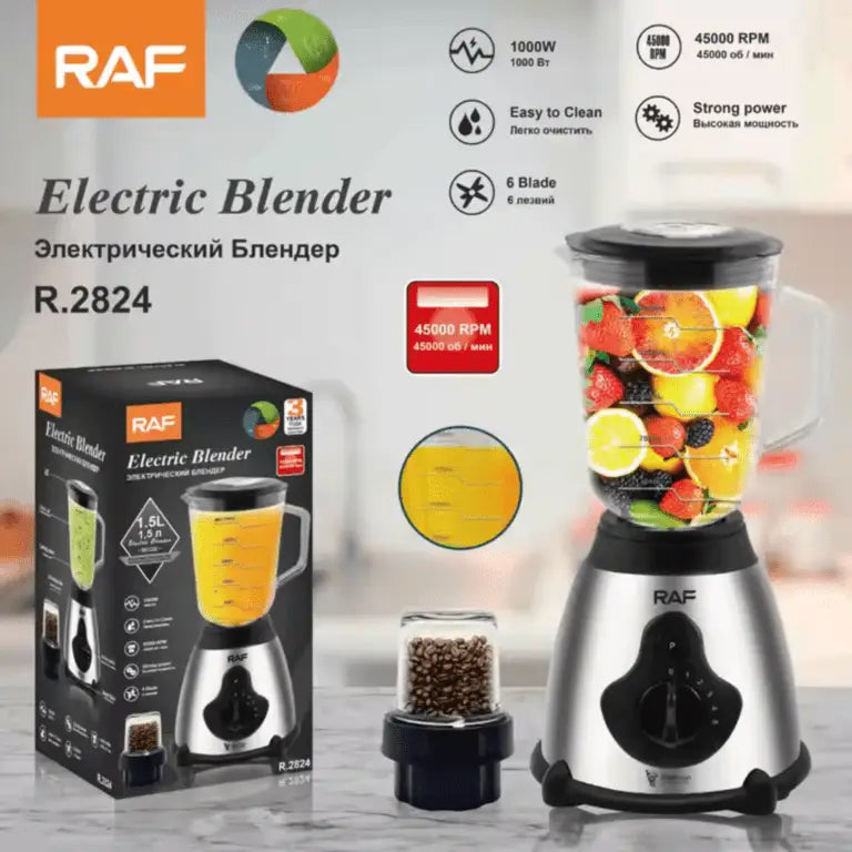 Blender electric 2 în 1 RAF R.2824, 1000w