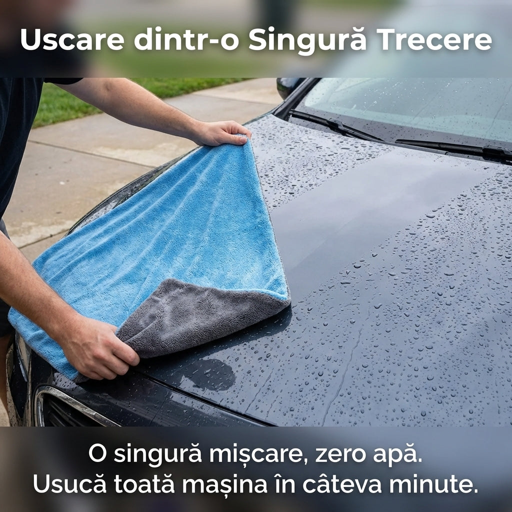 XXL Prosop Auto Profesional din Microfibră pentru Uscare, 50x80 cm, Absorbție Extremă, Delicat cu Vopseaua
