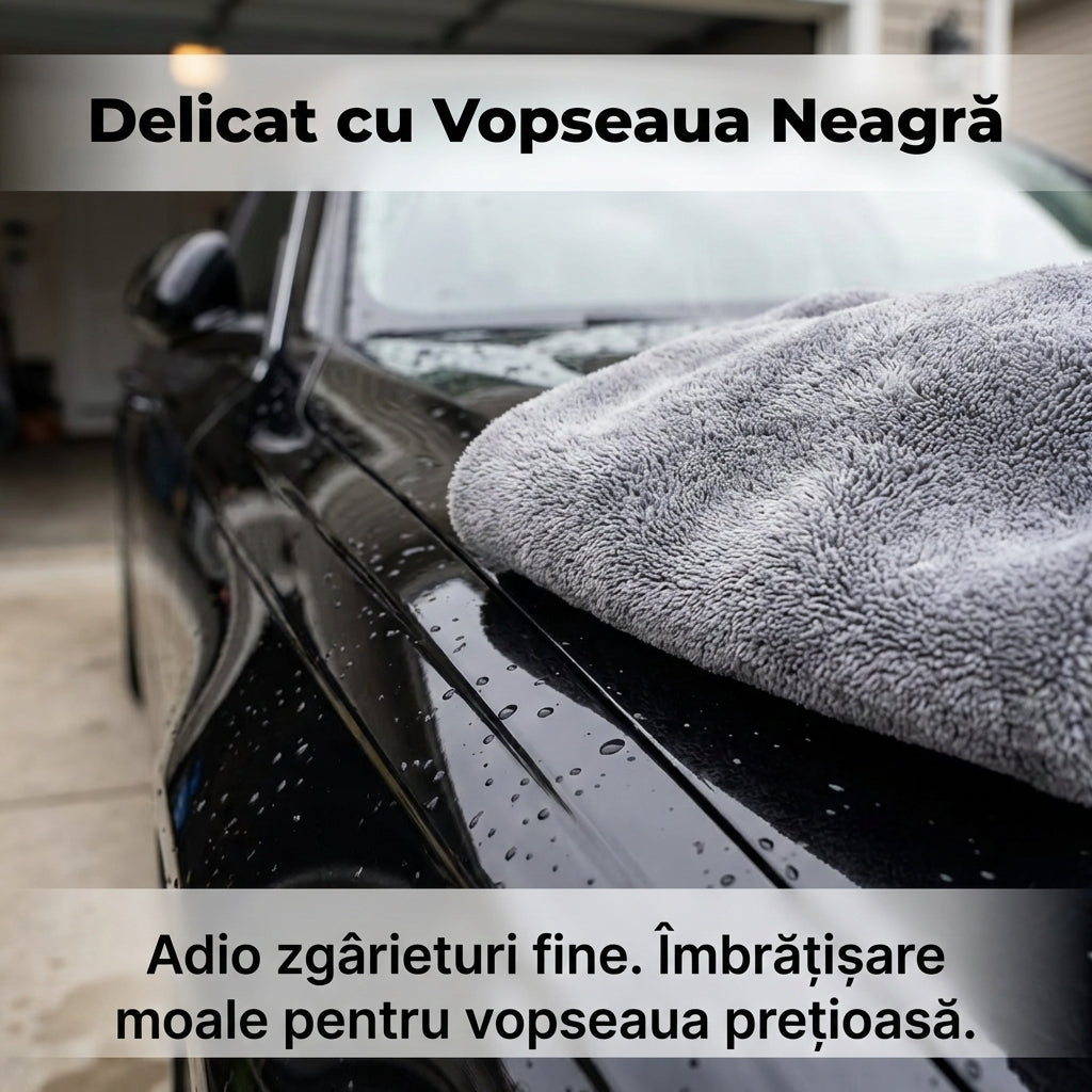 XXL Prosop Auto Profesional din Microfibră pentru Uscare, 50x80 cm, Absorbție Extremă, Delicat cu Vopseaua