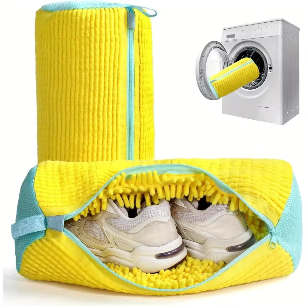 Sac de Protecție pentru Spălat Încălțăminte la Mașină, 39x19 cm, Material Rezistent, Cârlig pentru Uscare