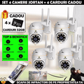SET 4 X Camera Smart Color Jortan Surveillance4® Wifi, IP Vizualizare Live Prin Aplicatie, Senzor de Miscare + 4 CARDURI DE 64 GB CADOU