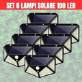 ☀️ Mega Pachet: 8 Lămpi Solare 100 LED – Lumină Puternică, ZERO Costuri!
