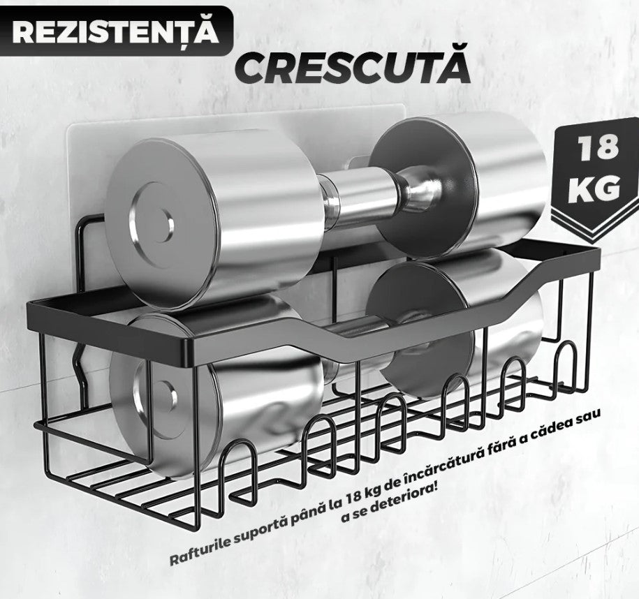 Set 5 Rafturi Adezive pentru Baie & Bucătărie – Organizare Fără Efort!