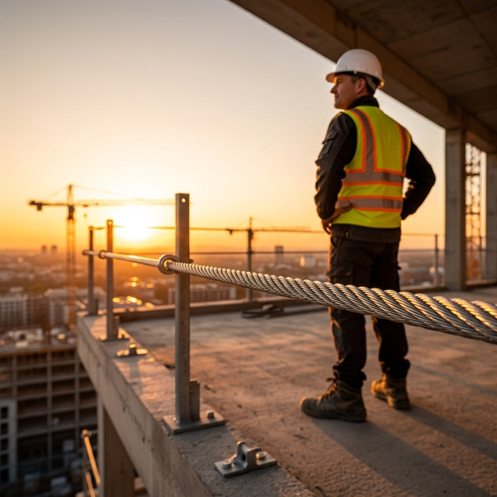Rolă Cablu Oțel Zincat 5mm, Lungime 100m, Structură 6x6 cu Inimă Textilă, Ancorare Pompe și Uz General, Argintiu
