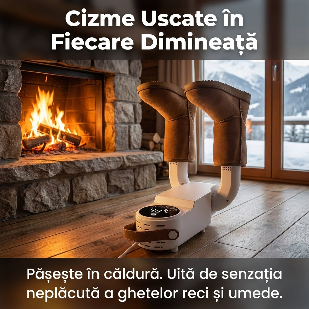 Uscător Electric DryBoost pentru Încălțăminte 150W cu Sterilizare UV