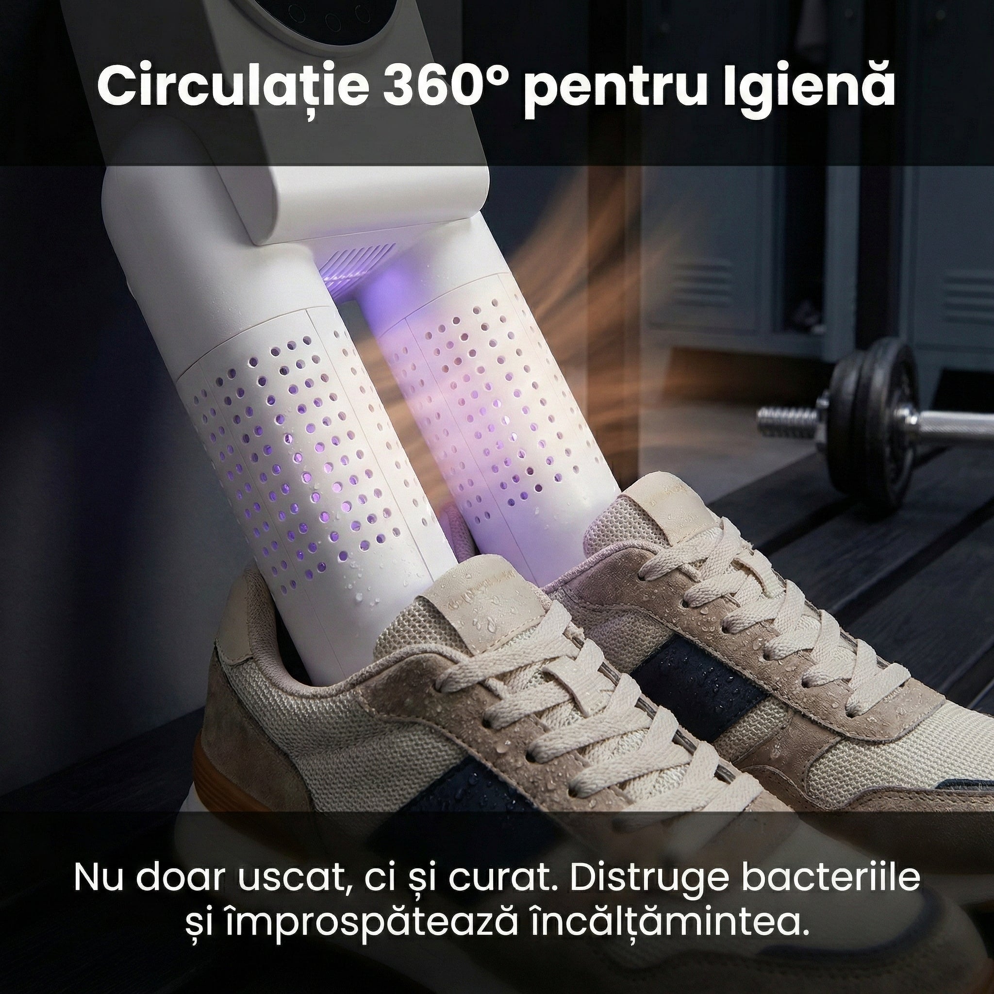 Uscător Electric DryBoost pentru Încălțăminte 150W cu Sterilizare UV