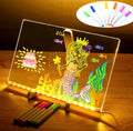 Tabla Luminoasa De Desenat LED Cu Laveta De Curatare + 7 Markere Color Neon Cadou