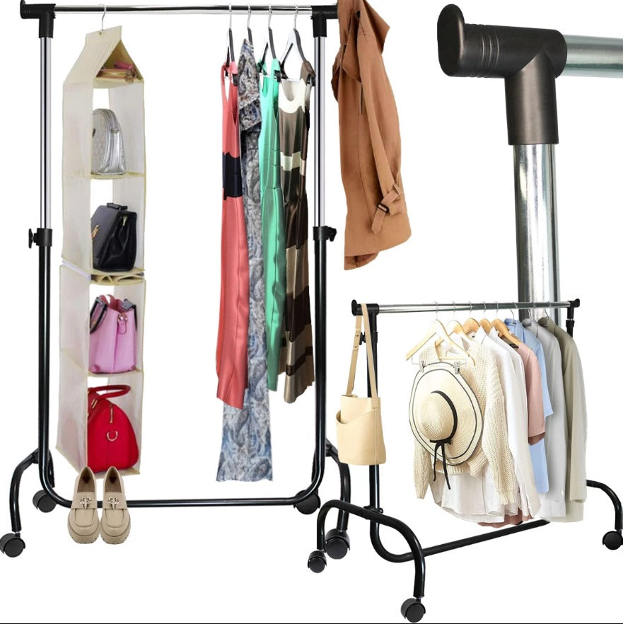 Suport Mobil pentru Haine – Organizează-ți Garderoba cu Stil și Eficiență!