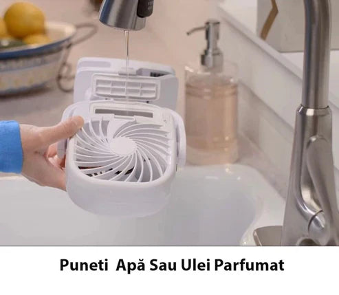 Mini Racitor Portabil Cu Apa Si Gheta Arctic Cool 360° Ideal Pentru Cort, Carucior Bebe