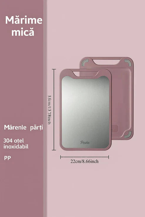 1+1 Gratis: Fund De Tocat Profesional Din Otel Inoxidabil, 35 x 22 CM