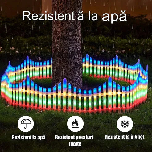 Gard Decorativ Luminos LED 3 M – Interconectabil, 160 De LED-Uri
