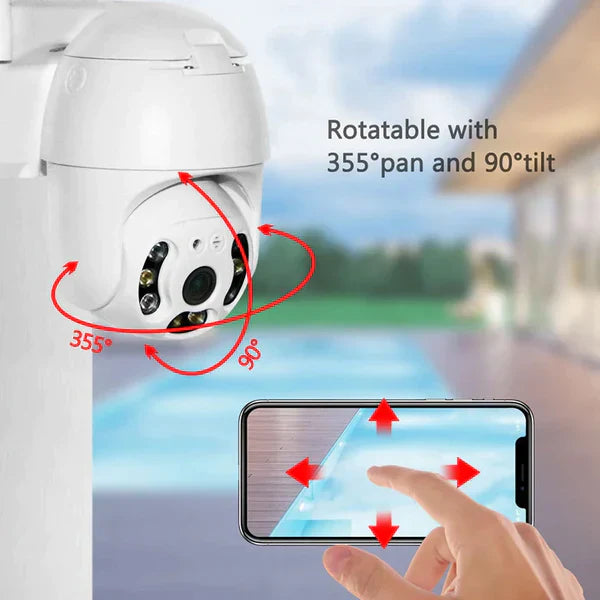 Camera Smart Color Jortan Surveillance® Wifi, IP Vizualizare Live Prin Aplicatie, Senzor de Miscare + CARD CADOU