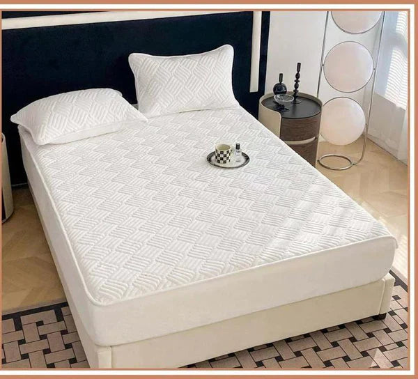 Topper Pentru Saltea, Cu Elastic, Material Tip Catifea, 160 X 200 cm + 2 Fete de Perna CADOU