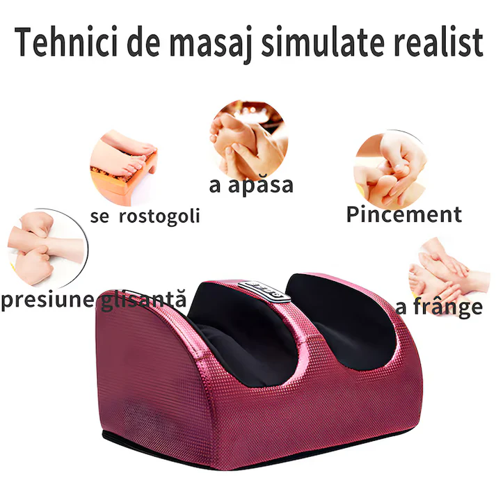 Aparat Profesional De Masat Picioarele Si Talpile Cu Incalzire Si Intensitate Reglabila + Termometru Digital CADOU