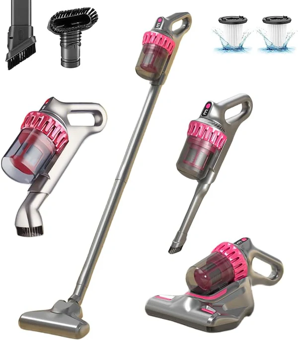 Aspirator Vertical Fara Fir 4 in 1 ,Silentios,Filtru Hepa, 100W, 3 Moduri De Putere + CADOU SURPRIZA