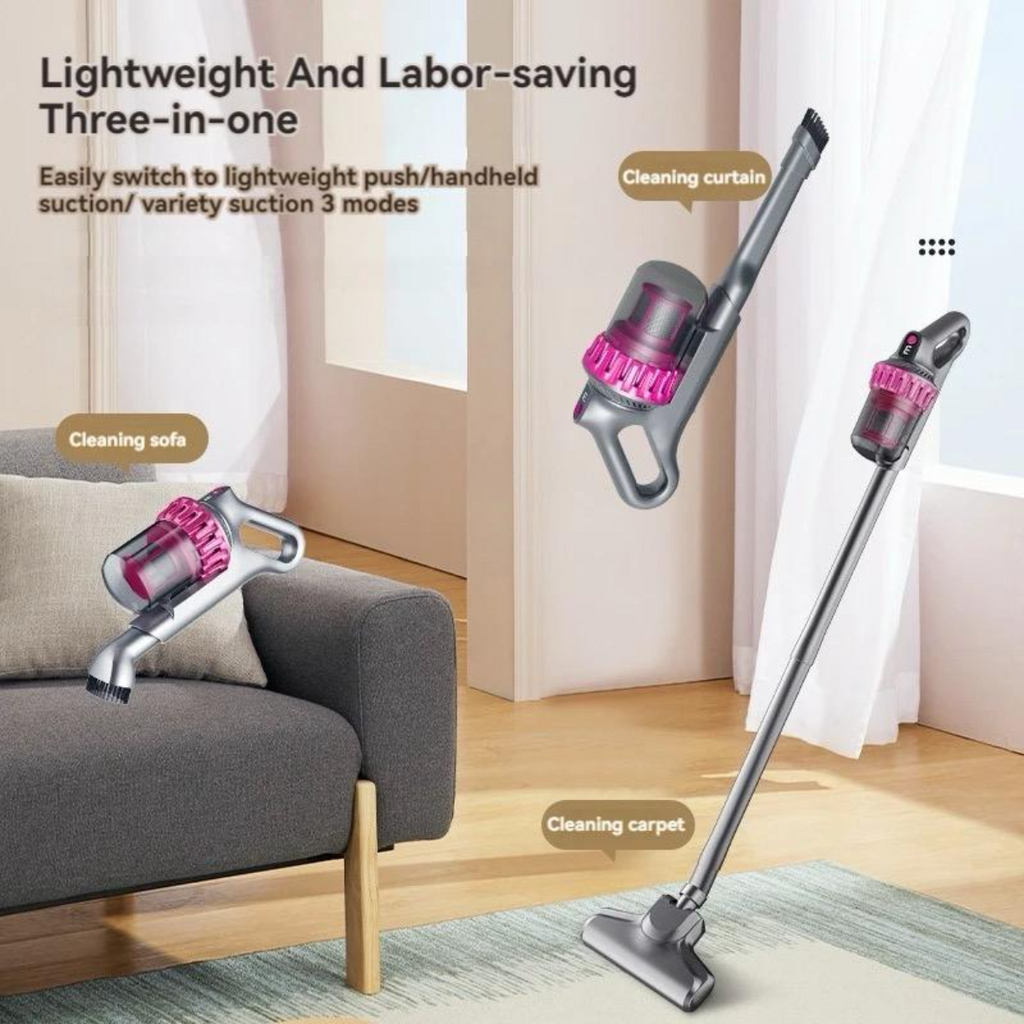 Aspirator Vertical Fara Fir 4 in 1 ,Silentios,Filtru Hepa, 100W, 3 Moduri De Putere + CADOU SURPRIZA