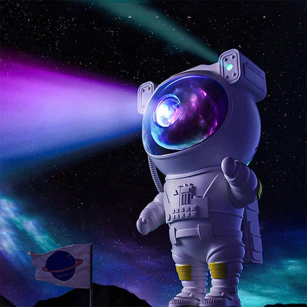 Lampa ASTRONAUT MagicTime® cu proiectia galaxiei pe tavan