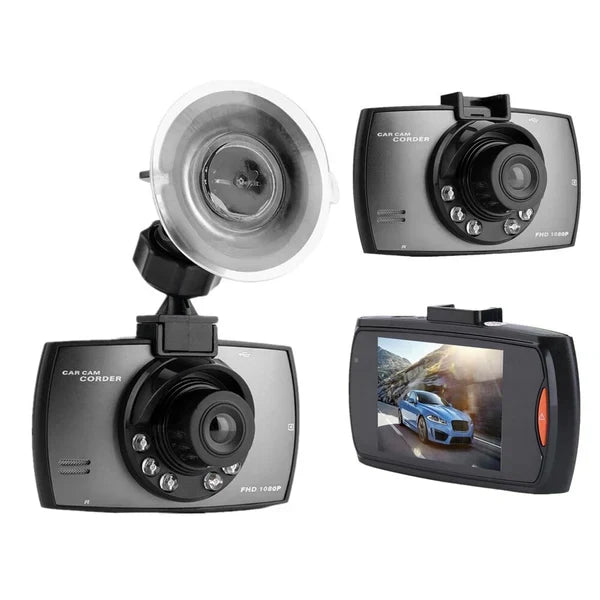 Camera de Bord DVR HD Night Vision, Ecran 2.7 inch, Senzor de miscare + Card 64 GB CADOU