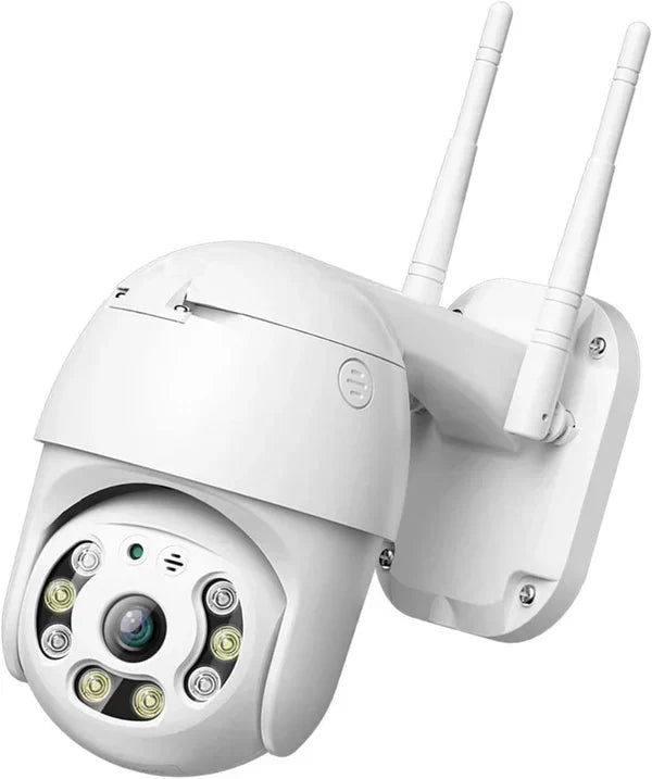 Set Promo: 4 Camere De Supraveghere Wifi Smart, Full HD, Senzor de Miscare, IP66, Aplicatie Telefon + 4 Carduri 64 GB