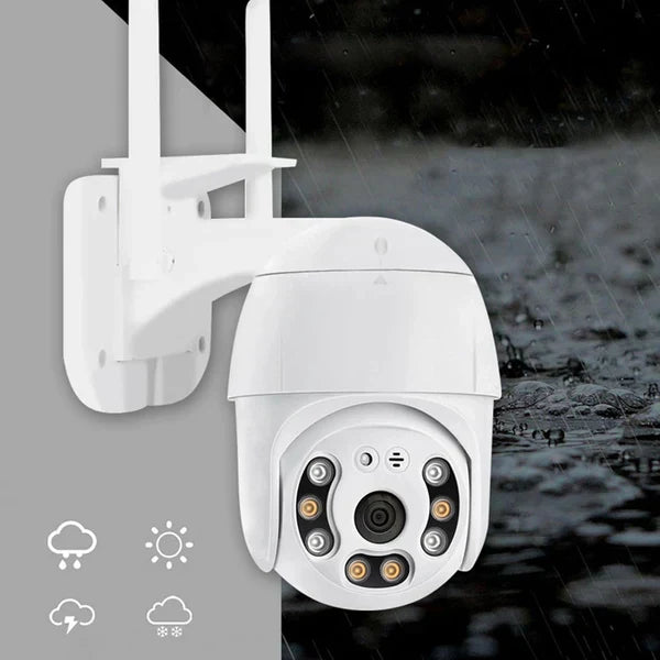 Set Promo: 3 Camere De Supraveghere Wifi Smart, Full HD, Senzor de Miscare, IP66, Aplicatie Telefon + 3 Carduri 64 GB