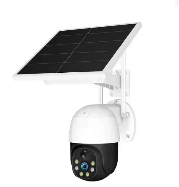 Camera de Supraveghere WiFi, Solara, Cu Acumulatori, Pentru Exterior, Vedere de Noapte, Grad Protectie Apa IP66, 2 Antene + card 32GB CADOU