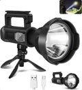 Lanterna LED Puternica 10W, PRO LIGHT 4, Baterie 1200mAh, 4 Moduri Iluminare, Incarcare USB, IPX5 Rezistenta la Apa, Trepied Inclus, Lumina Puternica pentru Camping, Pescuit si Urgente