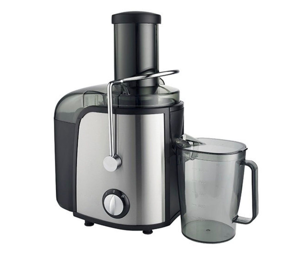 Storcator Electric 1400W, JUICY PRO 5 ,Recipient Pulpa 600 ml, 2 Trepte de Viteza, Lama si Sita din Inox, Tub Alimentare Generos, Rapid si Eficient pentru Fructe si Legume