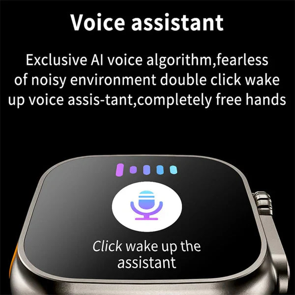 SmartWatch T800 Ultra cu Incarcator Wireless, Notificari Apel si Retele Sociale + Monitorizare Sanatate