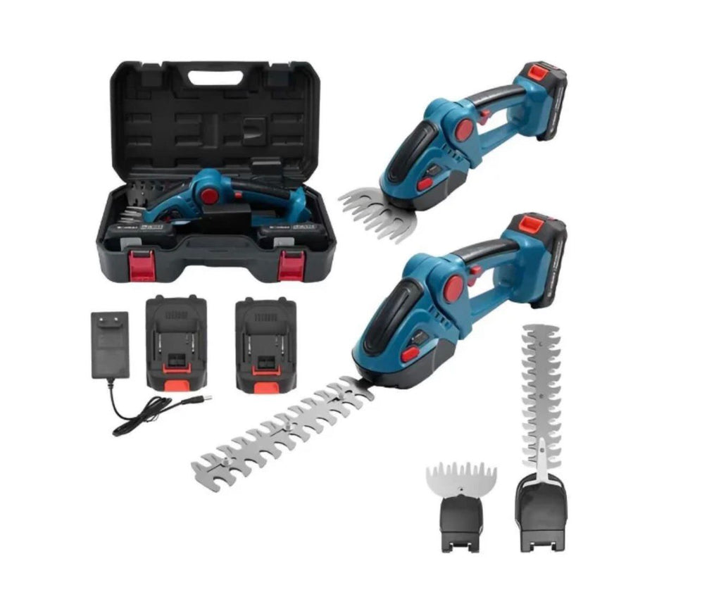 Masina de Tuns Gard Viu Fara Fir 2 in 1, GARDENICA PRO ,2 Baterii 48V, Unghi Reglabil 45°, Usoara si Multifunctionala pentru Gard Viu si Iarba