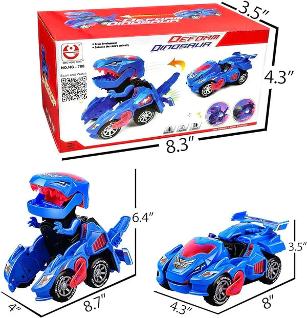 Dinozaur Transformers, Cu Muzica si Lumini, Interactiv, Rosu
