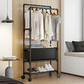 Suport 3 in 1, Spatiu pentru Depozitare, Cuier, Suport Incaltaminte, pe Cot/ 60x28x154 cm