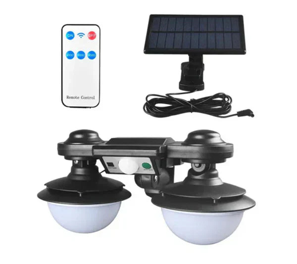 Lampa Solara Cu Panou Separat, Cu Senzor de Miscare si Telecomanda, Rezistenta La Intemperii