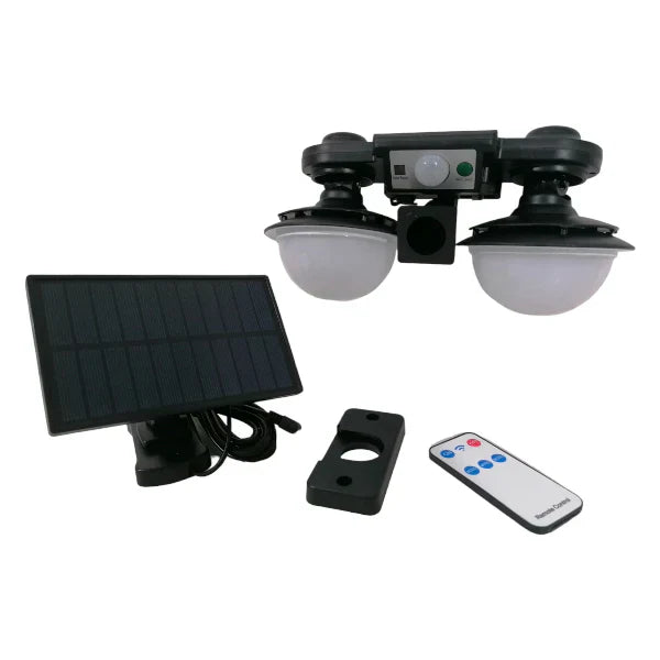 Lampa Solara Cu Panou Separat, Cu Senzor de Miscare si Telecomanda, Rezistenta La Intemperii