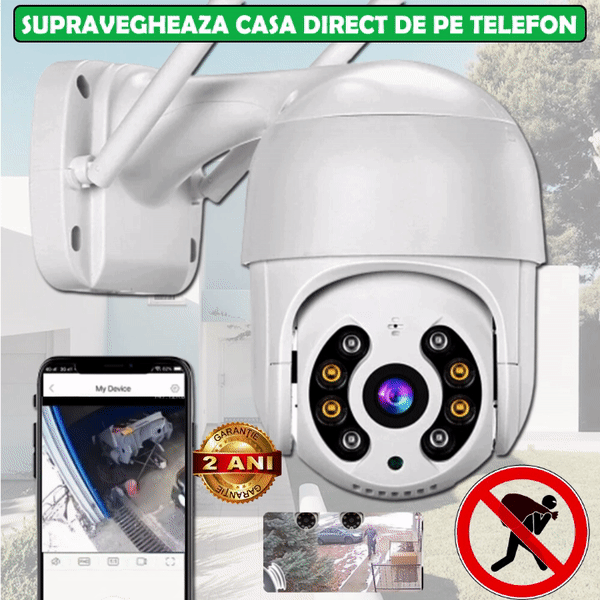 Camera Supraveghere WiFi IP 355 Grade cu CONTROL PE TELEFON