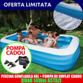LICHIDARE STOC: Piscina Gonflabila De 200x145x45cm + CADOU Pompa pentru Umflat