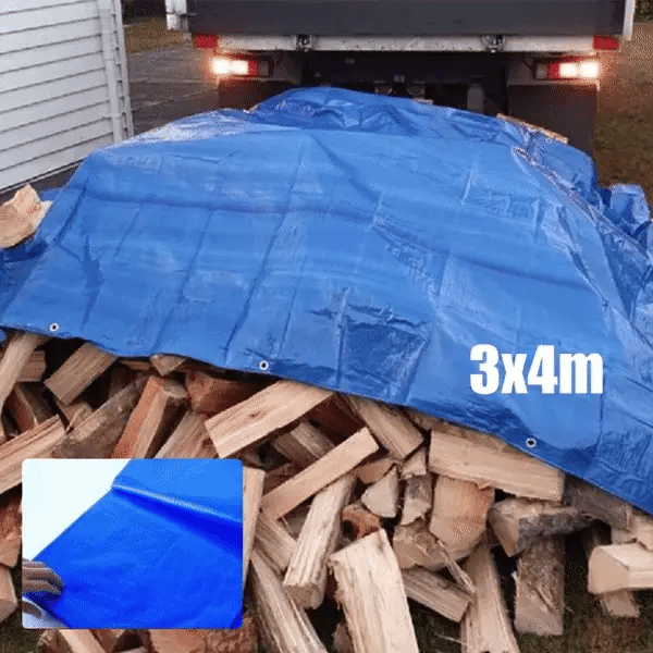 1+1 GRATIS: Prelata Super Rezistenta Pentru Ploaie si Acoperit Suprafete, 3x4 m + CADOU Surpriza