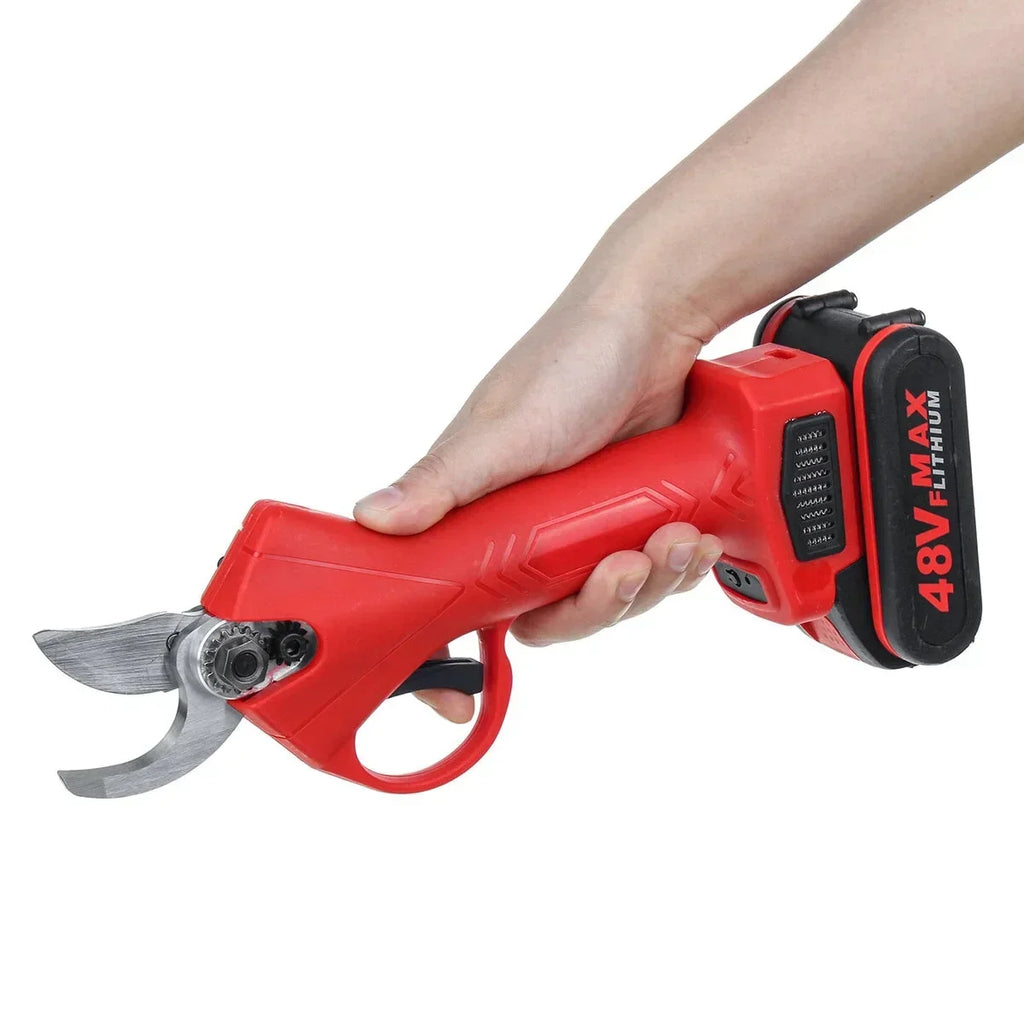 Trusă Foarfeca Electrică cu 2 Acumulatori 48v, pentru Grădină, Baterie 5000mAh