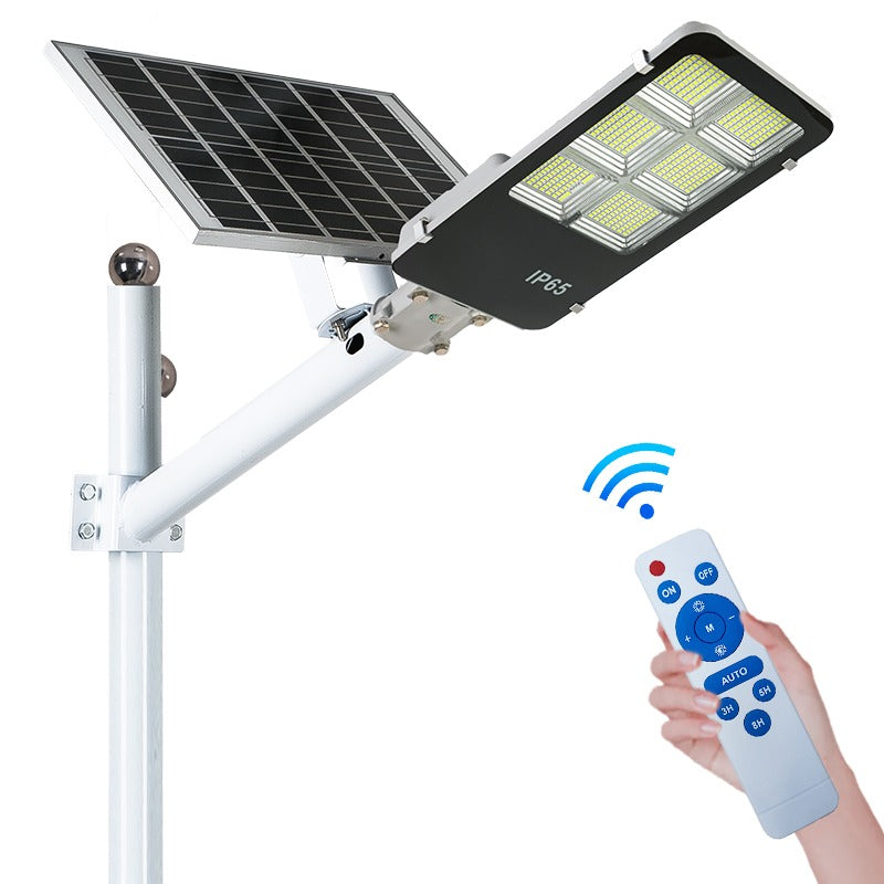 Lampă Stradală Solară Jortan TB-400W, 2000LM, 396 LED 5730, Telecomandă + Fotocelulă, IP66