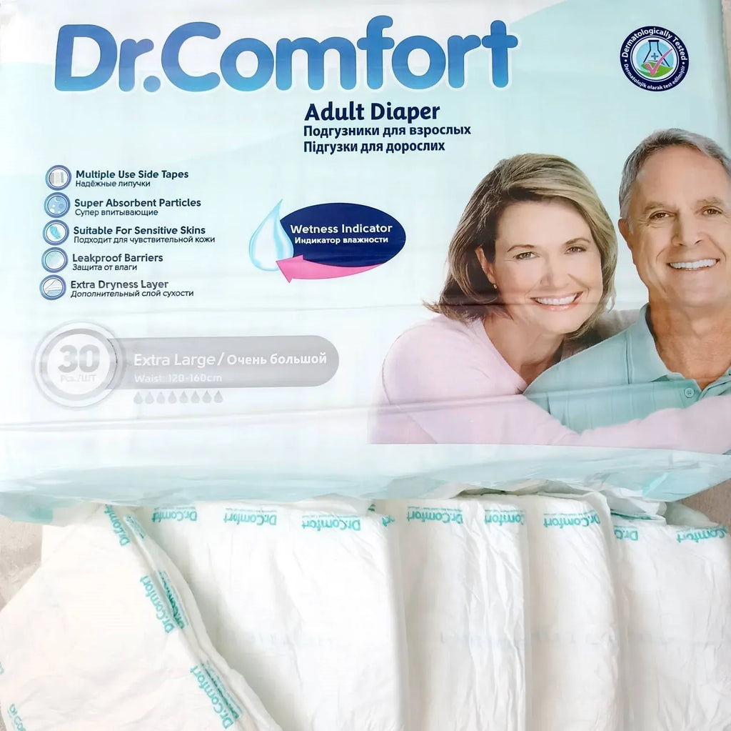 Set 4 Baxuri Scutece Dr. Comfort pentru Adulți ( 120 bucati ) + CADOU 2 Pachete Șervețele Umede