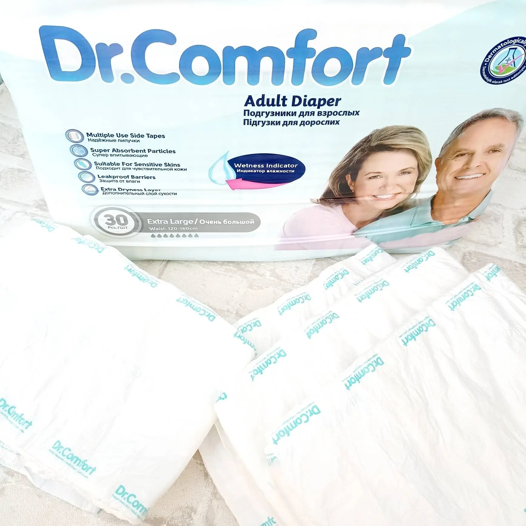 30 Bucati Scutece Adulti Dr. Comfort – Libertate, Confort și Protecție Superioară în Fiecare Zi