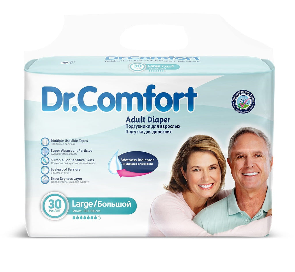 Set 4 Baxuri Scutece Dr. Comfort pentru Adulți ( 120 bucati ) + CADOU 2 Pachete Șervețele Umede