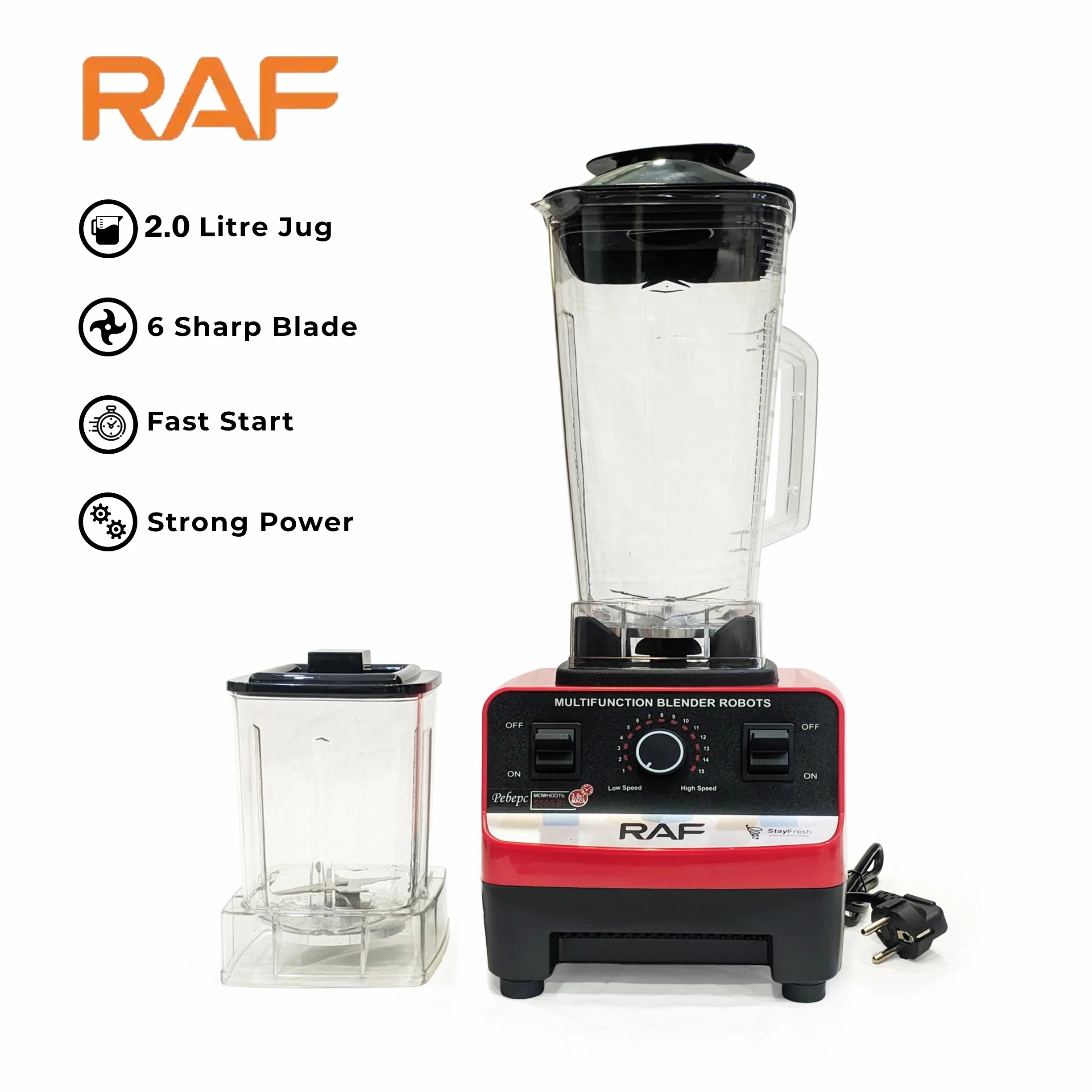 Blender electric 2 in 1 RAF R.2809, 2400w