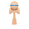 Jucarie Interactiva Kendama, din Lemn, 18 cm, Joc de Indemanare pentru Copii si Adulti, Model cu Dunga