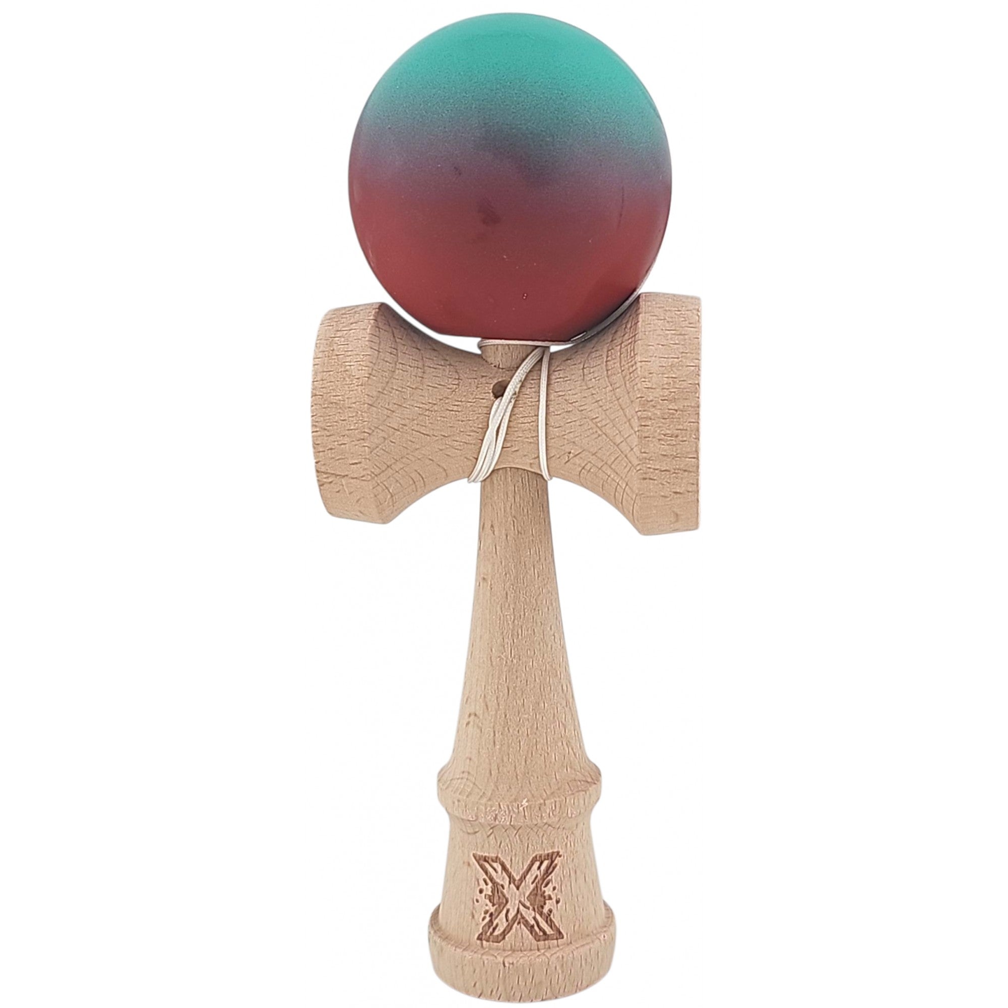 Kendama Rubber Grip X Originala, Profesionala, din Lemn, Rubber Grip, 18 cm