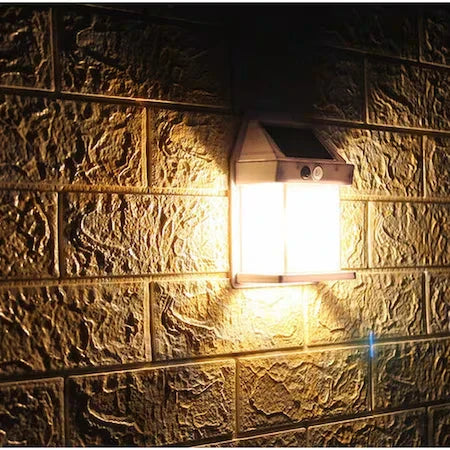 Lampa Solara, Tip Bec Retro, Cu 3 Moduri De Iluminare si Senzor De Miscare