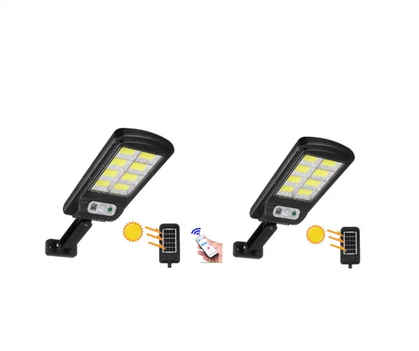 1+1 GRATIS: Lampa Solara, Cu Senzor De Miscare SI Telecomanda 300W