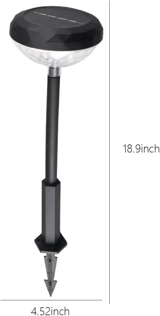 Set 2 Lampi Solare Stralucitoare, Cu Reflexii Puternice, Pentru Exterior, Rezistente La Apa, Alb Cald si Multicolor