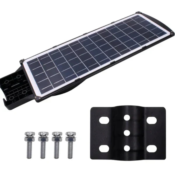 Lampa Solara Cu Stalp Metalic, Iluminare Puternica, 400W, Control Din Telecomanda, Rezistent La Intemperii