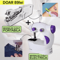 Pachet 1+1: Masina De Cusut Electrica, Viteza Reglabila, Pedala Inclusa + Mini Masina De Cusut CADOU