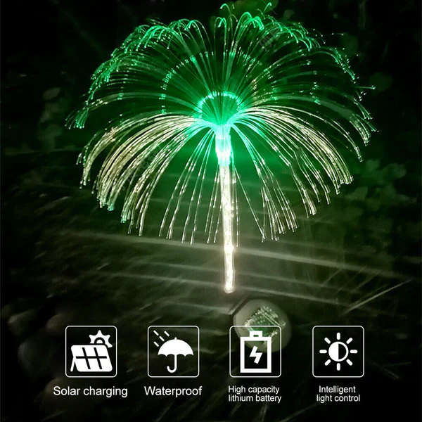 Set 6 x Lămpi Solare LED RGB Tip Palmier – Grădina Ta, ca-n Paradis!